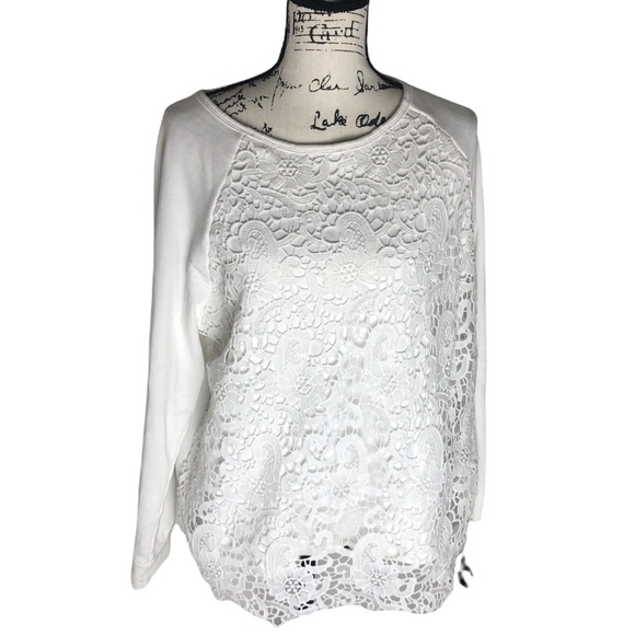 Adrianna Papell Embroidered Sweater - Picture 1 of 6